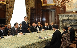 王金平・台湾立法院院長一行の参議院訪問（平成23年4月22日）の写真　クリックすると拡大写真がご覧いただけます