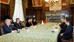 ヨゼフィーナ・チョバ・トパリ・アルバニア共和国国会議長一行の参議院訪問（平成24年4月17日）の写真　クリックすると拡大写真がご覧いただけます