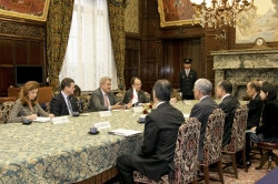 ヘスス・ポサダ・モレノ・スペイン下院議長一行の参議院訪問（平成26年2月4日）の写真　クリックすると拡大写真がご覧いただけます