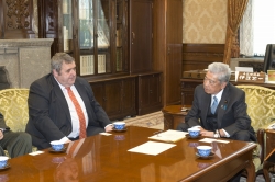 コンスタンティン・カキュシス駐日ギリシャ共和国特命全権大使の参議院訪問（令和元年5月23日）の写真　クリックすると拡大写真がご覧いただけます