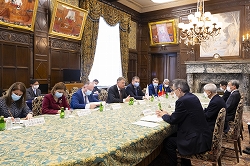 クラウス＝ヴェルナー・ヨハニス・ルーマニア大統領一行の参議院訪問（令和5年3月6日）の写真　クリックすると拡大写真がご覧いただけます