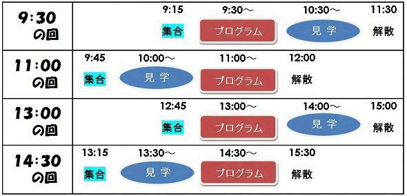 タイムスケジュール