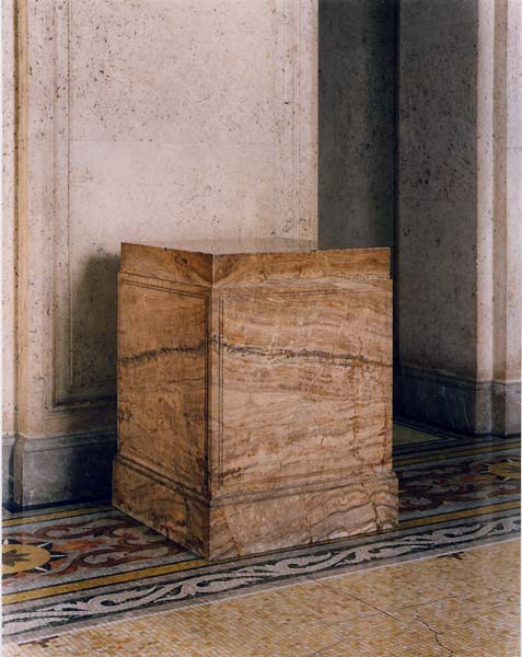 Fourth marble pedestal