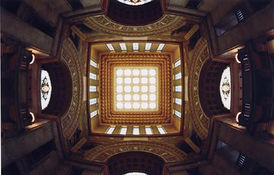 The ceiling of Central Hall