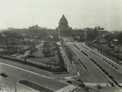 昭和４０年（１９６５年）頃の議事堂遠景