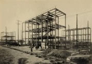 第１回鉄骨組立工事大正11年(1922年)９月