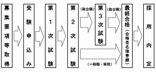 資料請求から採用までの流れ