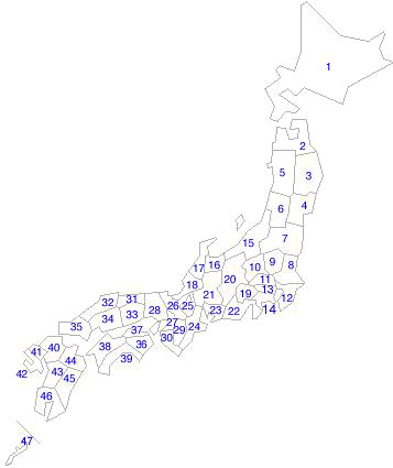 日本地図