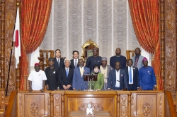 フェミ・グバジャビアミラ・ナイジェリア連邦共和国下院議長一行の参議院訪問（令和元年11月7日）の写真　クリックすると拡大写真がご覧いただけます