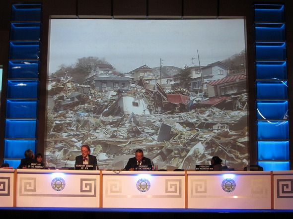 第１２４回ＩＰＵ議長の東日本大震災に関する声明（平成23年4月25日）の写真のその１　クリックすると拡大写真がご覧いただけます