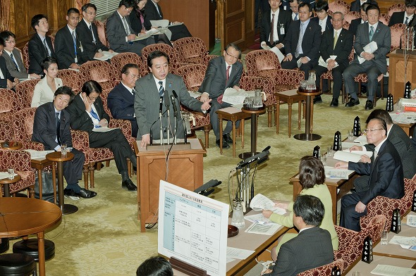 予算委員会「野田内閣の政治倫理を始めとする基本姿勢」集中審議（平成23年12月6日）の写真　クリックすると拡大写真がご覧いただけます