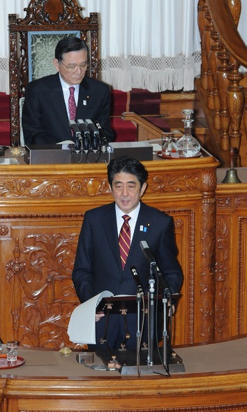 安倍内閣総理大臣の施政方針演説等（平成25年2月28日）の写真　クリックすると拡大写真がご覧いただけます