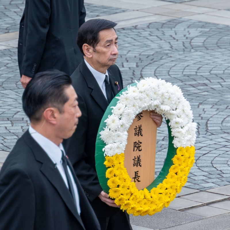 長崎原爆犠牲者慰霊平和祈念式典に参議院議長が参列（令和8年8月10日）の写真