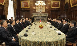 第５回日中議員会議中華人民共和国全国人民代表大会代表団の参議院訪問（平成24年3月23日）の写真　クリックすると拡大写真がご覧いただけます