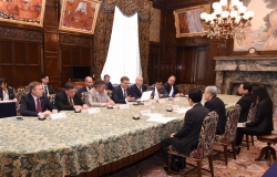 コンスタンチン・イォシフォヴィチ・コサチョフ・ロシア連邦連邦院露日議会間・地域間協力支援協議会会長一行の参議院訪問（平成29年6月9日）の写真　クリックすると拡大写真がご覧いただけます