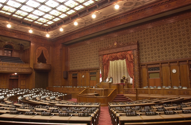 議場の写真