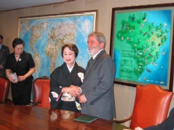 ルーラ・ブラジル大統領との会談の写真 クリックすると拡大写真がご覧いただけます