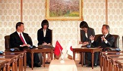 中華人民共和国副主席一行参議院訪問(平成21年12月15日)の写真 クリックすると拡大写真がご覧いただけます