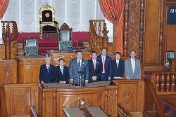 メキシコ合衆国下院議長一行参議院訪問(平成23年6月7日)の写真その2 クリックすると拡大写真がご覧いただけます