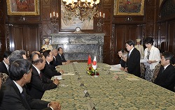 中国全人代常務委員会副委員長兼秘書長一行参議院訪問(平成23年7月5日)の写真 クリックすると拡大写真がご覧いただけます