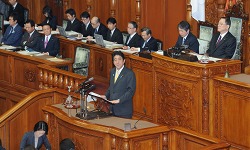 参議院代表質問(平成25年1月31日、2月1日)の写真 クリックすると拡大写真がご覧いただけます