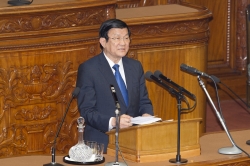 ベトナム社会主義共和国主席夫妻歓迎会(平成26年3月18日)の写真1 クリックすると拡大写真がご覧いただけます