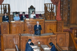 伊達参議院議長のあいさつ(平成29年7月30日)の写真 クリックすると拡大写真がご覧いただけます