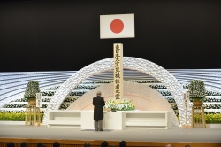 東日本大震災七周年追悼式に参議院議長が出席 (平成30年3月12日)の写真 クリックすると拡大写真がご覧いただけます