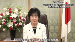第13回女性議長会議(オンライン会議)に参議院議長が参加1(令和2年8月18日)クリックすると拡大写真がご覧いただけます