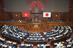 ベトナム社会主義共和国主席夫妻歓迎会(写真その2)(令和5年12月1日) クリックすると拡大写真がご覧いただけます