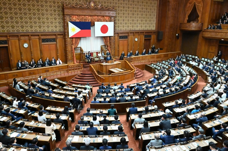 議場全体の様子(令和8年5月28日) クリックすると拡大写真がご覧いただけます