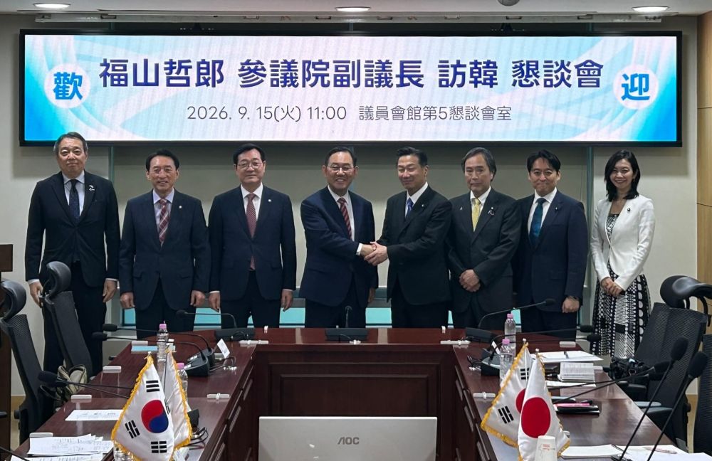 韓日議員連盟との会談(韓国)の写真 クリックすると拡大写真がご覧いただけます
